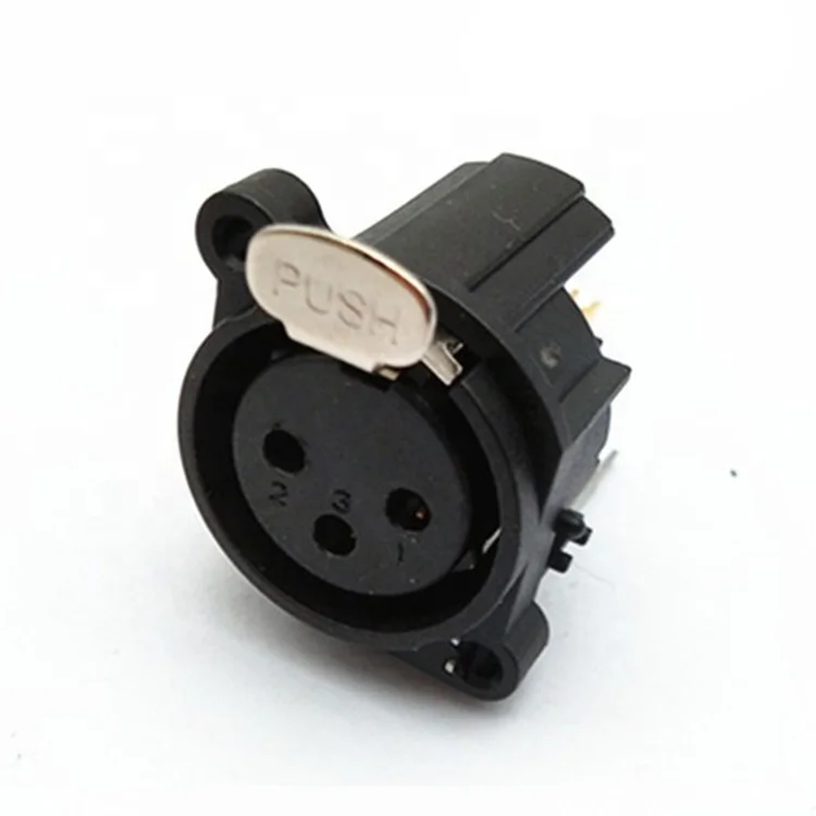 Best selling 3Pin female XLR PCB panel mount connectors