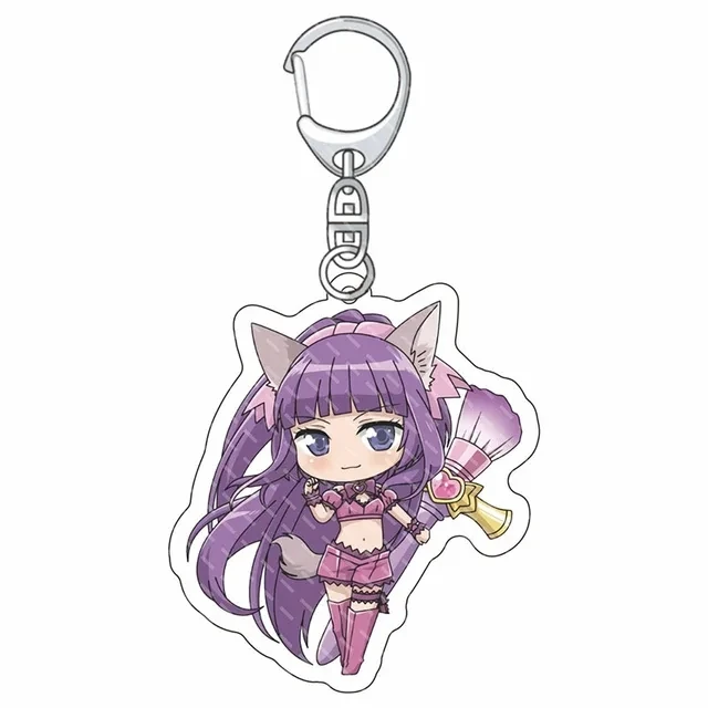 Anime Tokyo Mew Mew Acrylic Keychain Cartoon Figure Momomiya Ichigo Aizawa Minto Fuon Purin Retasu Pendant Keyring Jewelry Gifts