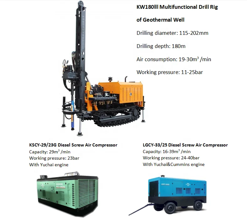 Well Digging Machines/water Borehole Drilling Machine Kaishan Small Crawler Portable Full Hydraulic Water Well Drilling Rig/180m