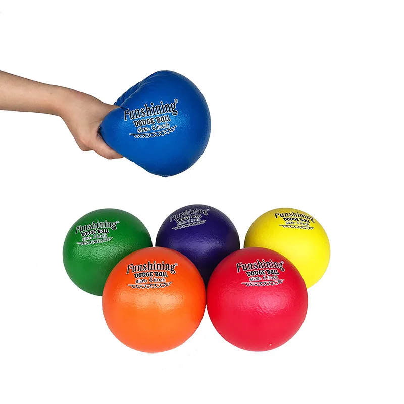Хорошее качество, прочный игровой мяч dodgeball с поролоновым покрытием, 6 дюймов, 7 дюймов