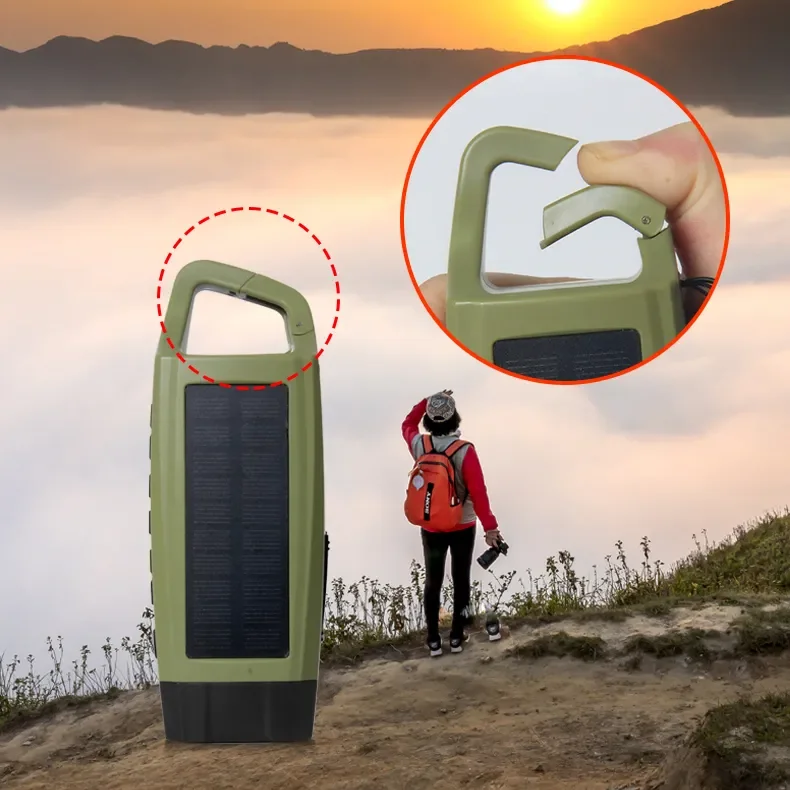 Emergency AM FM Solar LED Light and Radio Short Wave Solar Powered Phone Charger Radios Power Led Warning Light