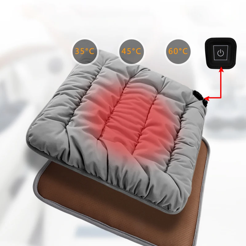 
Multifunctional electronic Graphene Heating Cushion Heated Car Seat Soft Cushion with Three Warm Levels 