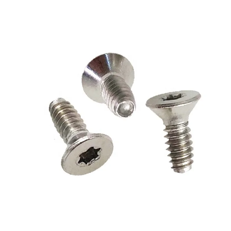 Stainless Steel Torx Countersunk Head Triangular Thread Rolling Twin-Lead Self Tapping Screws