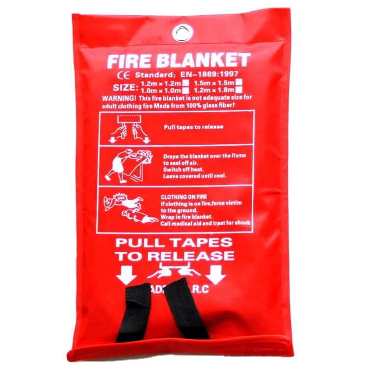 Custom Fire Blanket Home Safety Fiberglass Fabric Fighting Fire Resistance Fire Safety Blanket