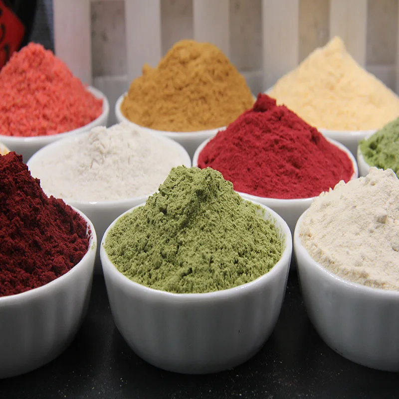 Single Spices Herbs Fruit Vegetable Powder Including Pumpkin Cocoa Purple Sweet Potato Spinach Kale Pink Butterfly Beans