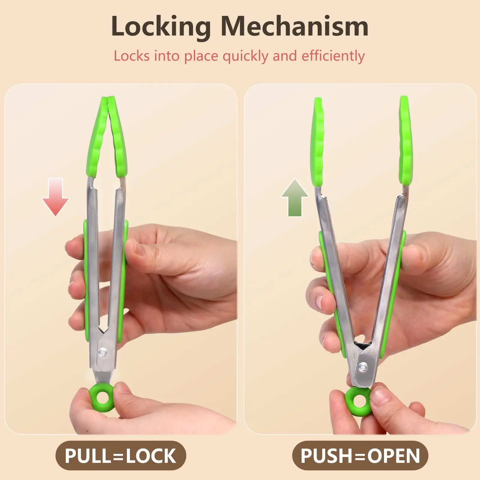 Stainless Steel Silicone Kitchen Tongs Silicone Food Tongs