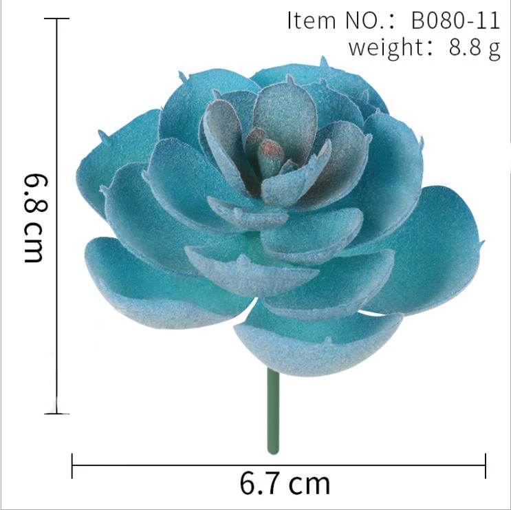 Garden Decoration Pvc Eco-friendly Outdoor Plants Artificial Succulents In Pots