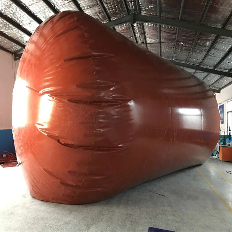 Collapsible PVC red mud biogas storage tank for small scale family livestock farm pig/chicken/cattle dung digester