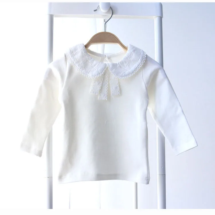 
Autumn and Winter baby girl cotton T-shirt baby colla Korean Long Sleeve girl kids top 