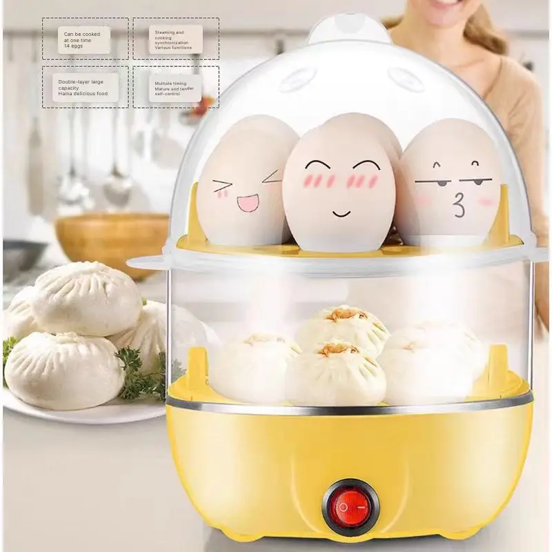 Kitchen Appliances Household Portable Automatic Mini Egg Cooker Machine Egg Boiler Electric Boiling Egg Steamer