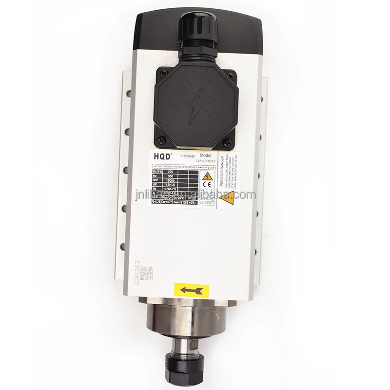 LIhan CNC Spindle GDF46-18Z/3.5 hqd electric spindle motor er25 air cooled spindle for cnc router