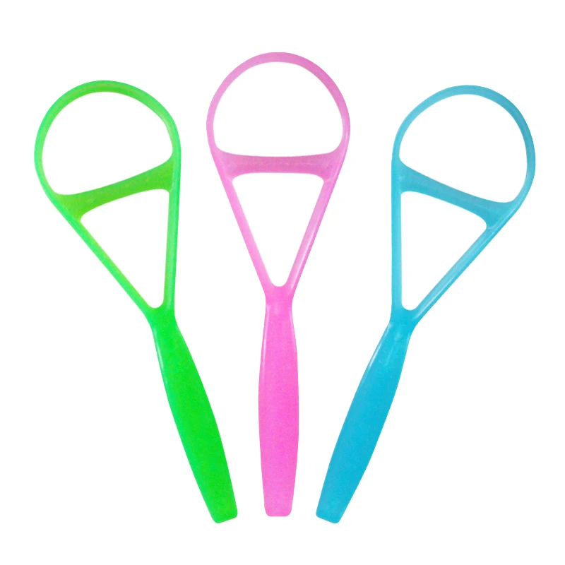 Free Sample Plastic Tongue Scraper Tongue Cleaning Oral Care Daily Clean