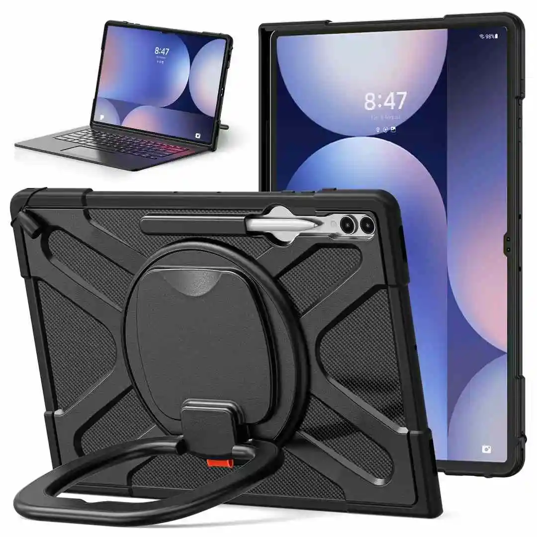 Yapears Keyboard-Compatible Tablet Case For Samsung Galaxy Tab S10 Ultra With Kick Stand Multi-Angle Adjustable