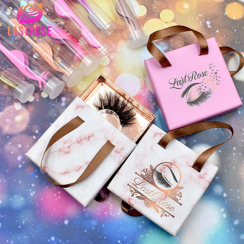  Ресницы для наращивания ручной работы 25 мм 5D норковые ресницы с индивидуальной коробкой