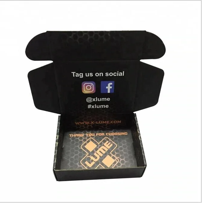 Mail Corrugated Box Custom Logo OEM Big Black Custom Eco Friendly Shipping Embalaje Decoupe Custom Carton Postal Packaging Pink