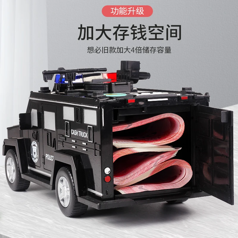 Baby Finger Print Truck Car Saving Coin Piggy Bank Automate Cash Roll Money Box Password Music Toys Manufacturers