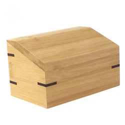 Customized  lacquered solid wooden carved urn size wooden boxes animal ashes  casket wholesale wood urn