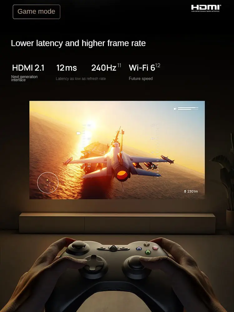 XGIMI H6 4K Projector 1200CCB Lumens Home 120HZ Video with optical lossless zoom  Theater 3D Android Smart Beamer 3D projector