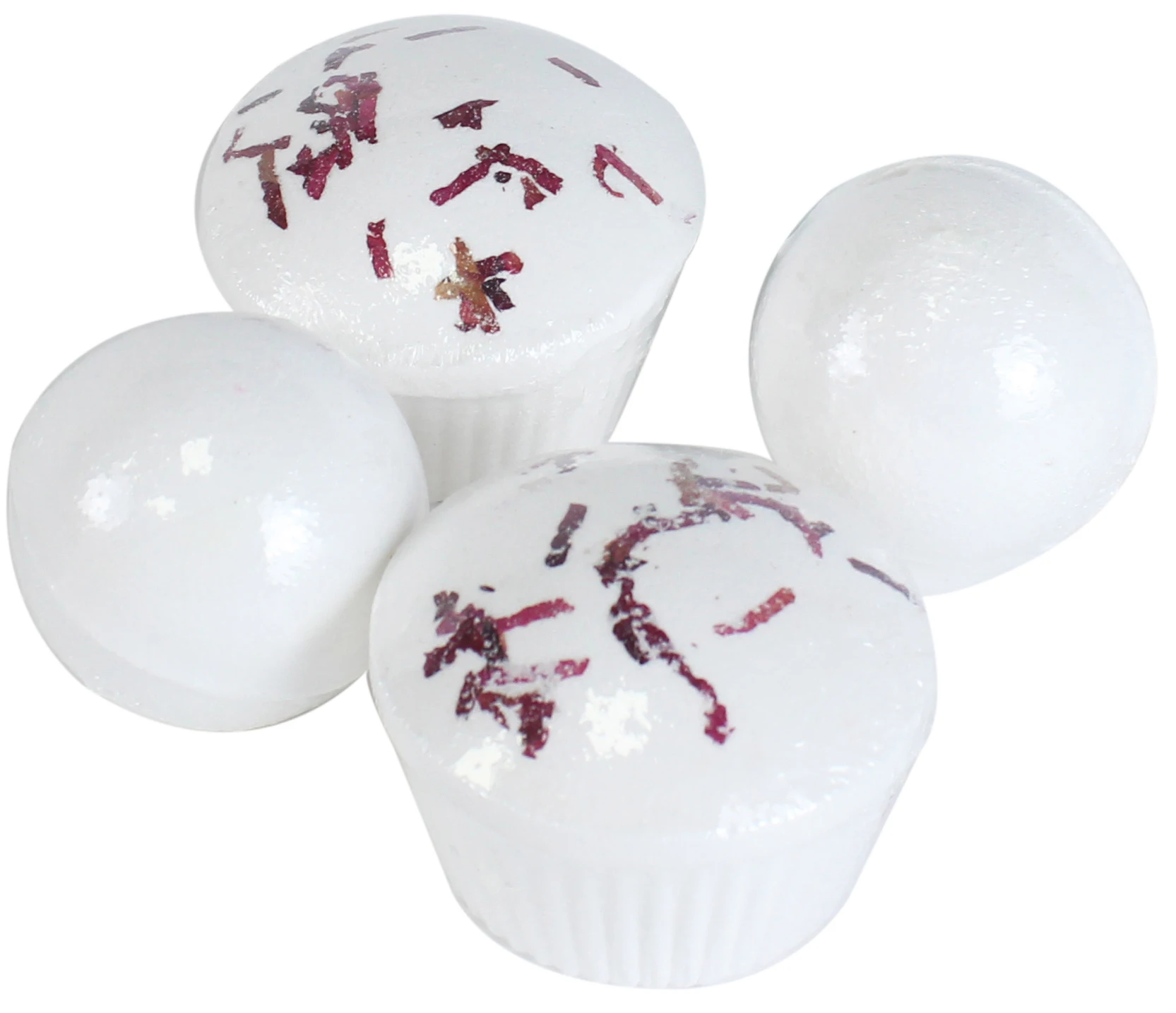 Bulk cupcake bath bombs press bath ball with flowers 120g boom cake explosion salt bath ball