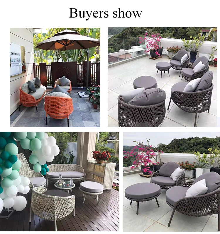 High-quality pools swimming furniture patio garden chairs courtyard leisure wicker sofa set outdoor