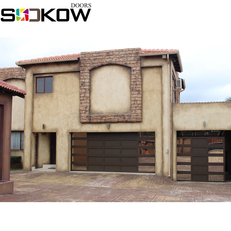 polycarbonate two car garage door sectional garage door hardware