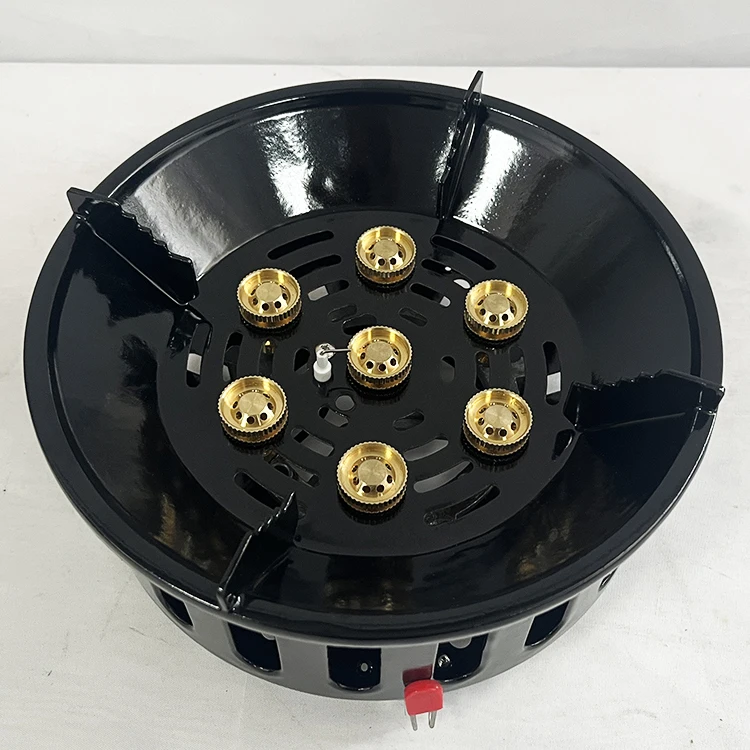 outdoor cooktop 7 9 head single wok brass big burner portable camping gas stove