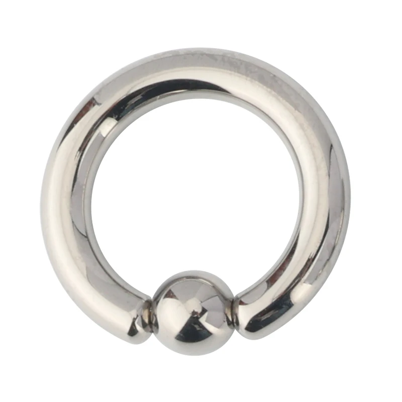 Wholesale G23 Titanium High Polished Captive Bead Rings Big Size CBR Hoop Rings Nose Ring Piercing Jewelry