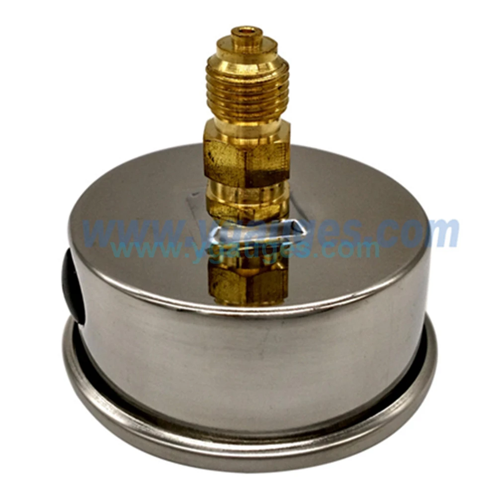 Lower back connection high quality glycerin filled type gauge manometer