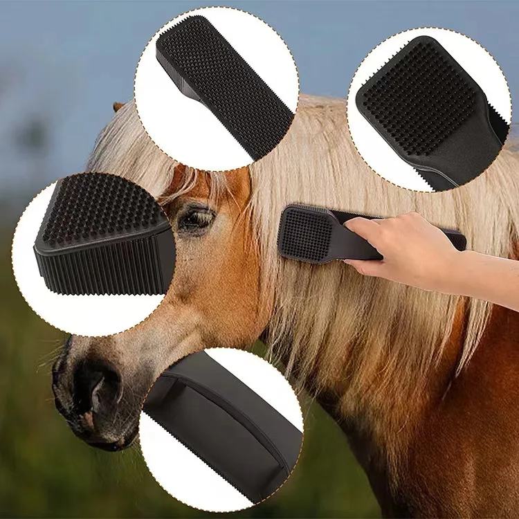 Horse Brush Horse Supplies for Grooming with Reinforcement Design Shedding Tool Humuling Shedding Tool for Horses