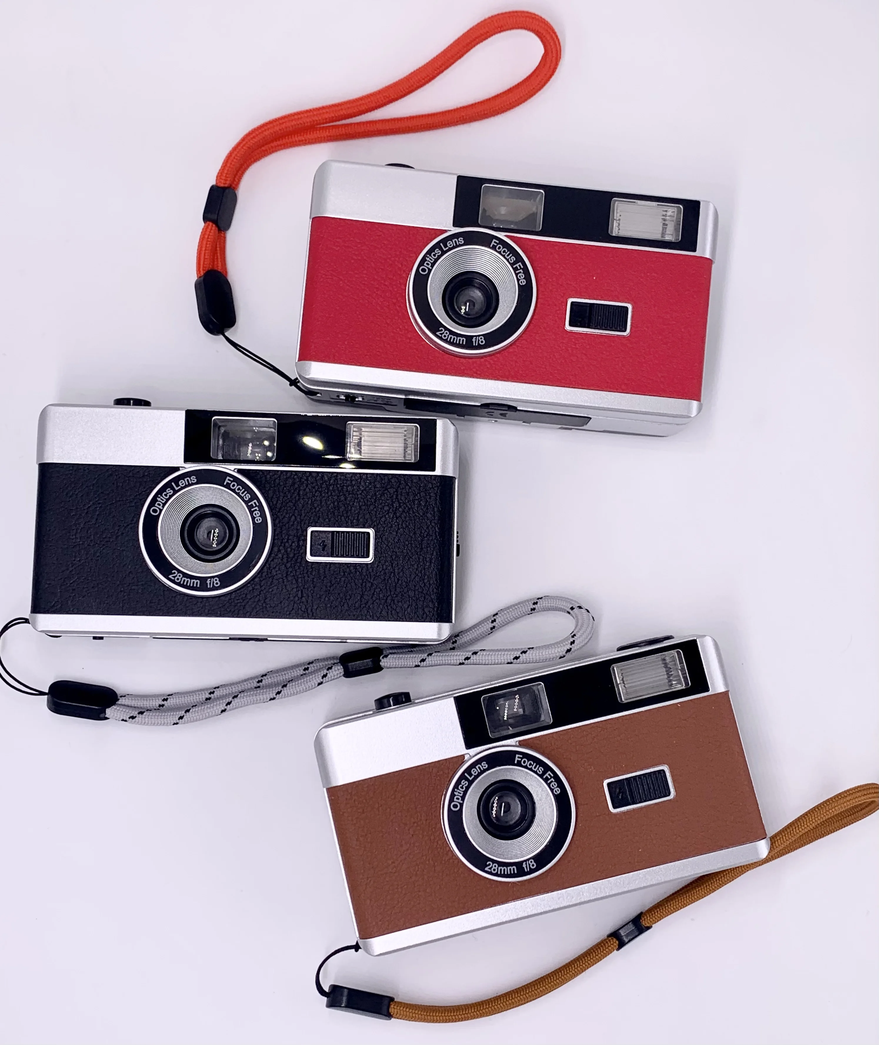 New Design of Retro 35mm Reusable Film Camera with Flash in Different Colors