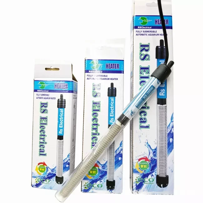 RS 25/30W/50/100/150/200/300W ornamental fish tropical marine aquarium heaters for aquarium temperature adjustment