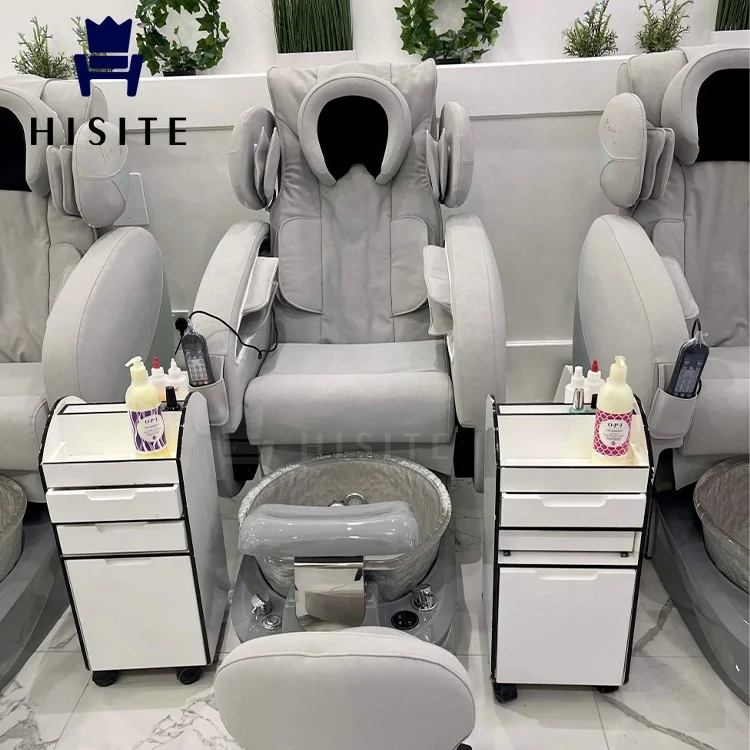 Pedicure Foot Spa Massage Chair Hisite OEM&ODM Nail Salon Luxury Manicure Equipment For Sale