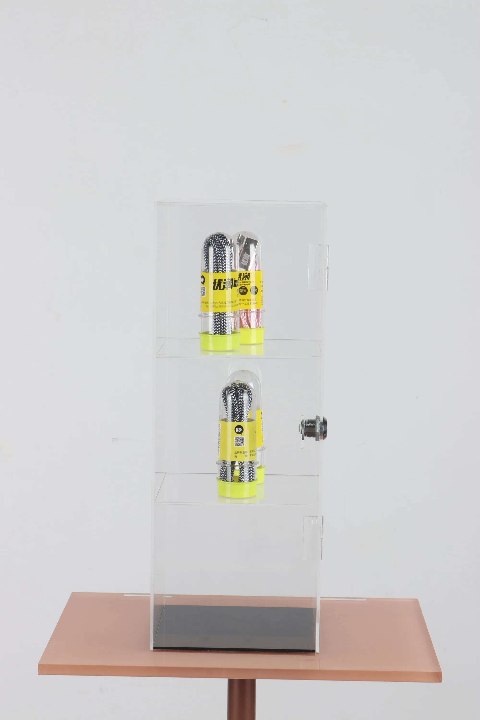 Low Price Tiers Retail Acrylic Display Stands For Wallet Promotion