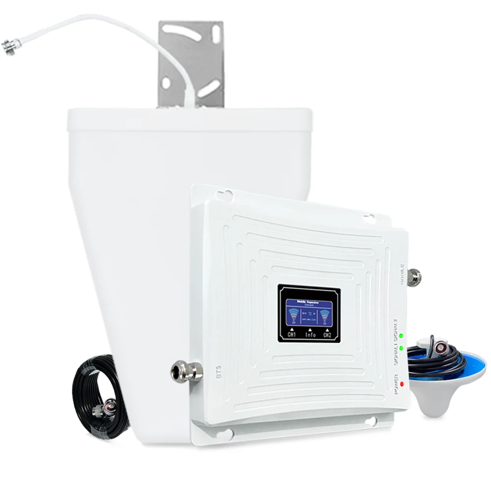 Factory Price Repeater GSM DCS 900 1800 MHz 2G 3G 4G Dual Band B1 B8 Mobile Cell Phone Signal Booster Repeater Amplifier