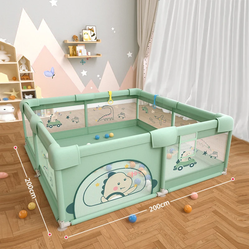 New Basket Design Oxford Fabric baby playing area Foldable cloth play pen