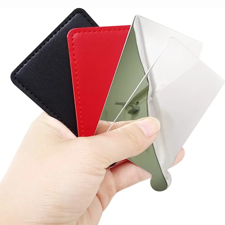 Бизнес-подарок раздача мини-подарков продвижение по индивидуальному заказу из нержавеющей стали металлическое карманное зеркало в форме кредитной карты