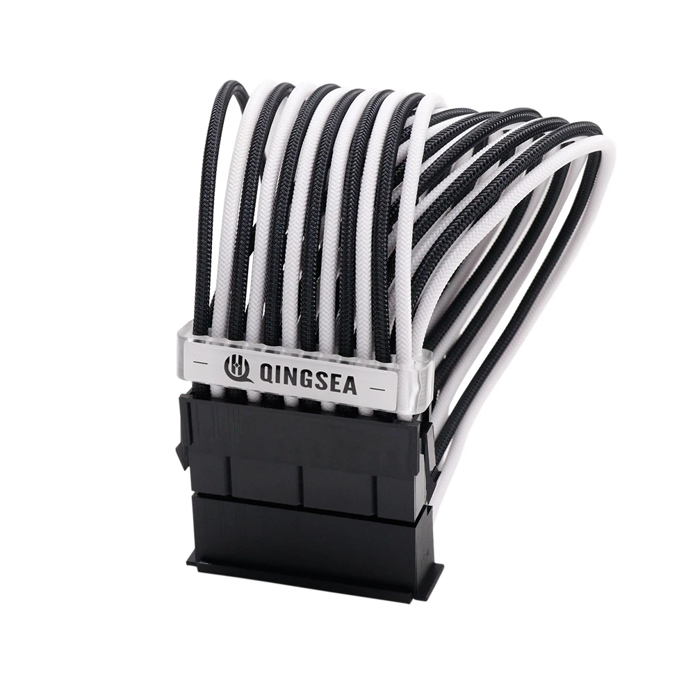 
ATX 24 Pin Male to 24Pin Female Power Supply Extension Cable Internal PC PSU TW Power Lead Connector Wire 30CM 