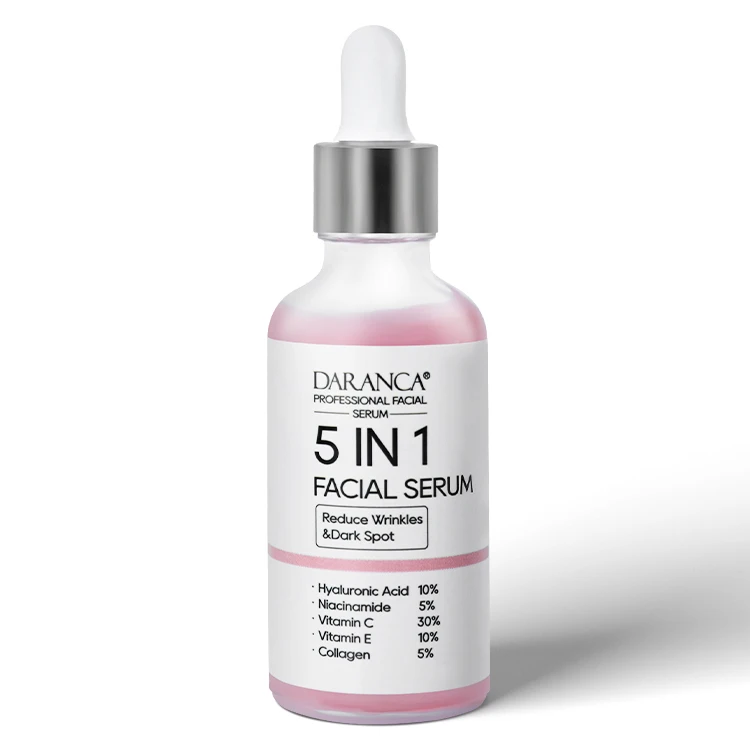 High quality 5 In 1 Skin Care Serum Face Serum Hyaluronic Acid 10% Facial Niacinamide 5% Whitening Collagen 5% Vitamin C 30%