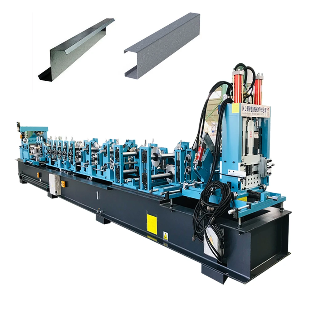 Full Automatic CZ Purlin Roll Forming Machine Quick Change Model CZ80/120-300 one-click Replacement Purlin making Machine