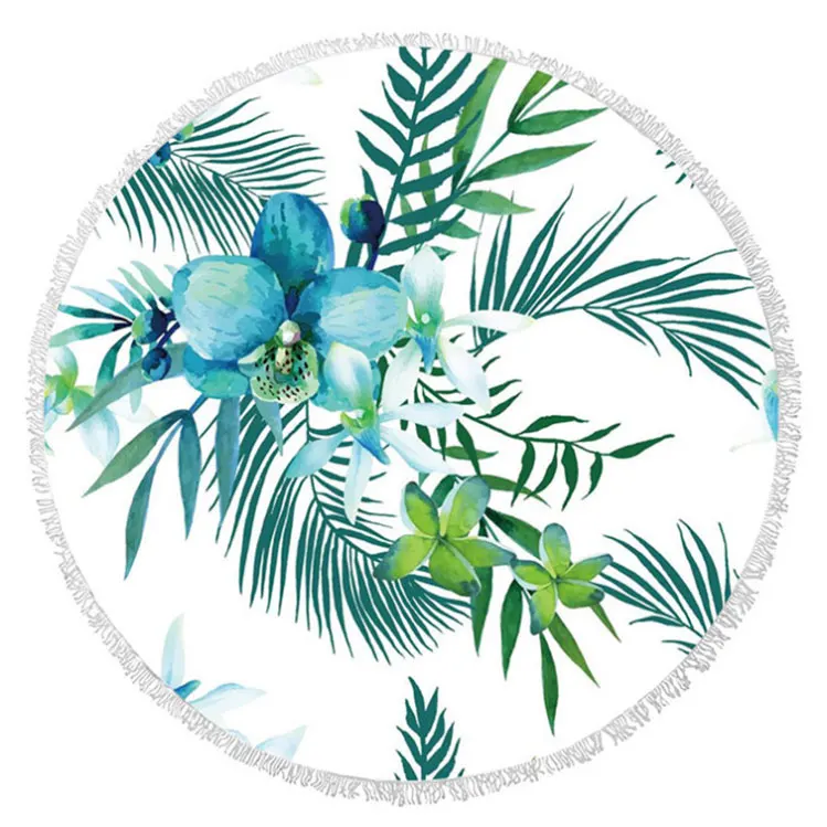 custom round microfiber beach towels round blanket serviette de plage teli da mare