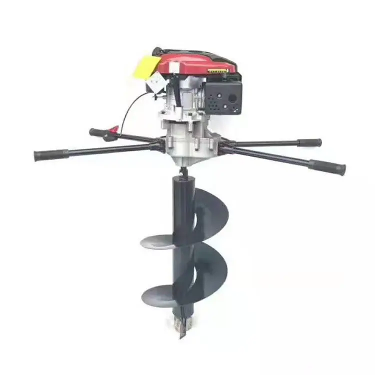 Ручная наземная дрель, китайский бензиновый шнек 196C, для сада, посадки дерева, 4 такта