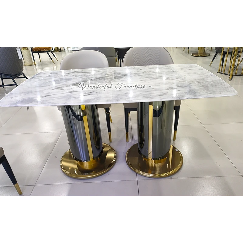 New Popular Contemporary Dining Table Modern Restaurant Kitchen Dining Tables With Chair