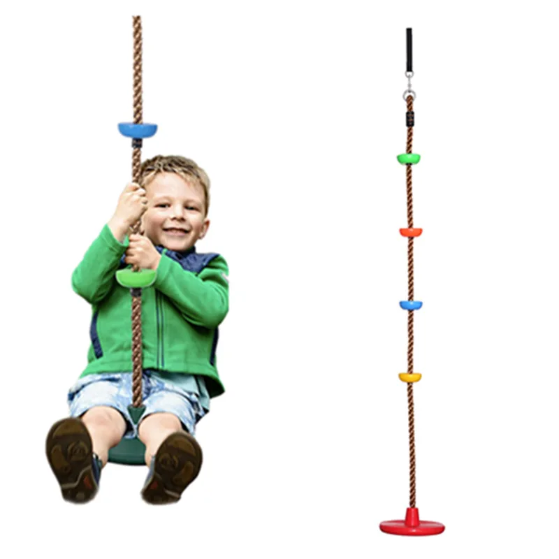 New Product Climbing Rope Tree Swing with Platforms Trees House Tire Saucer Swing Outside Toys