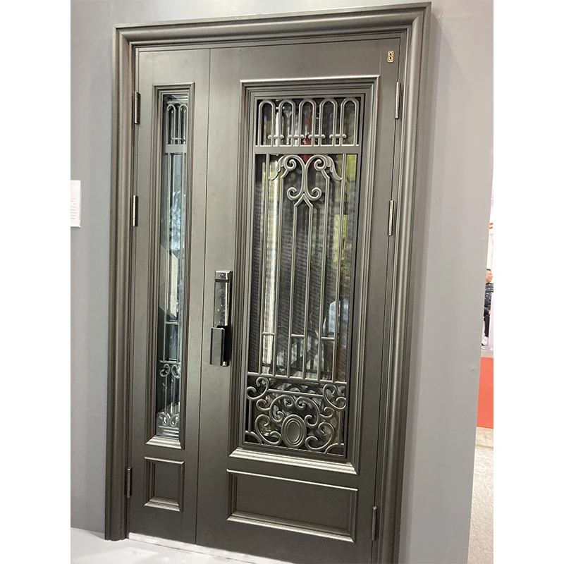 Seeyesdoor American Entrance Security Steel Smart Door Lock Exterior Front Entry Door Made In China