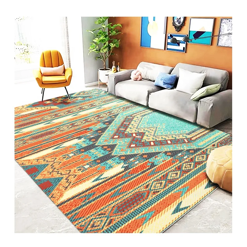 modern living room teppich moquette salon green colored geometric pattern wool children bedroom carpets
