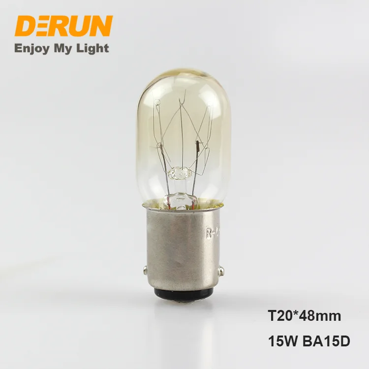 Factory BA15D Incandescent Bulb T20 T25 10W 15W Mini Incandescent Vintage Warm White Light Standing Lamp