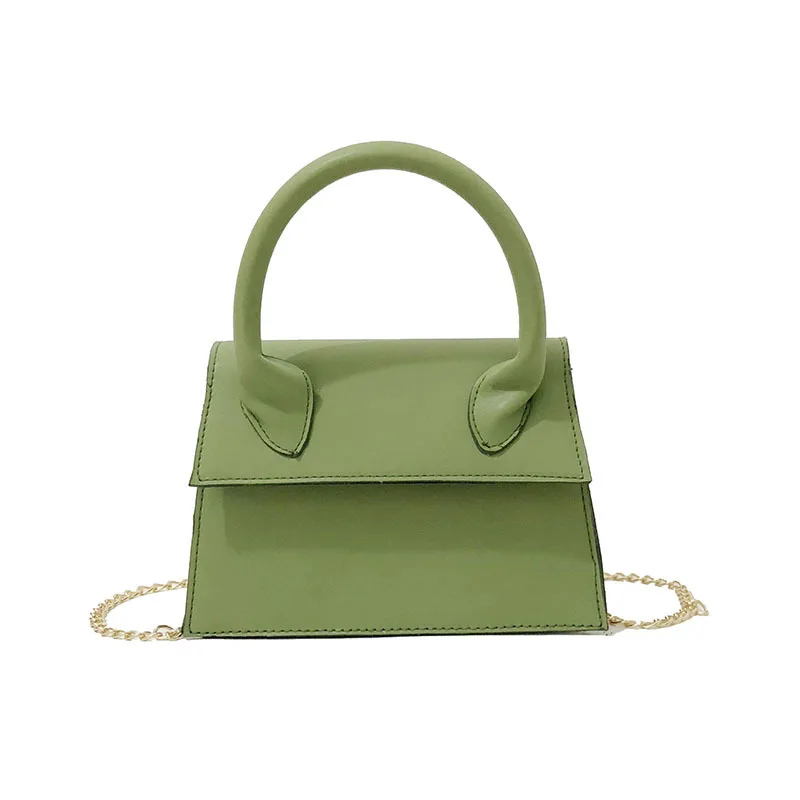 Korean New Trendy Simple Classic Candy Color Leather Girls Crossbody Shoulder Bag Lady Mini Purses and Handbags