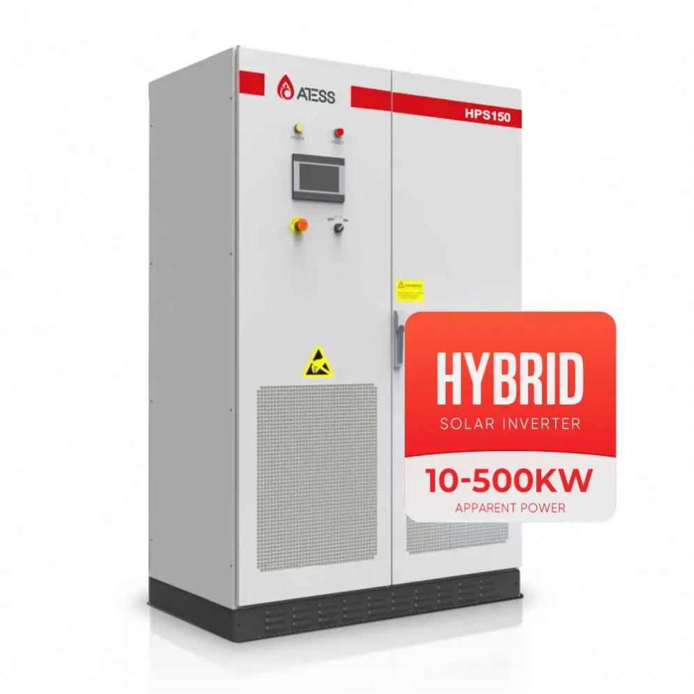 Atess Industrial Inverter 220kw 250Kw 250Kva 3 Phase Hybrid 10000 Kv Solar Inverter On Grid