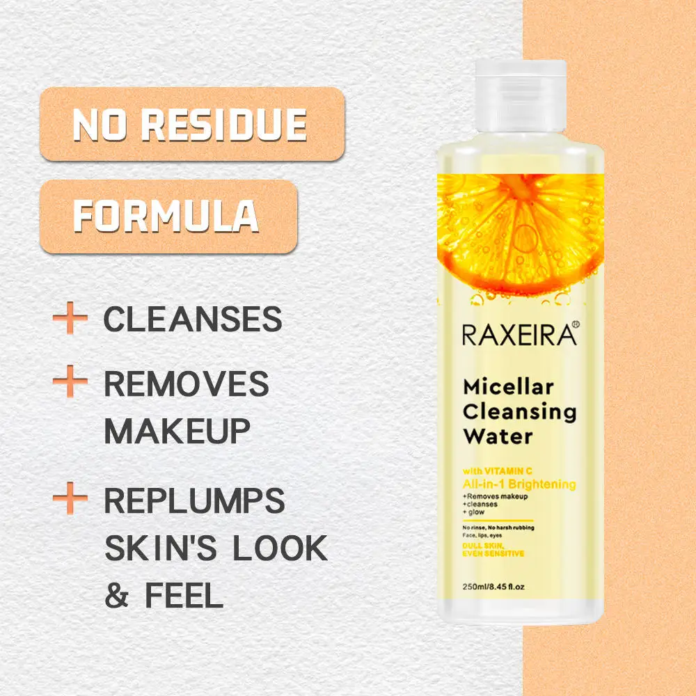 Organic Vitamin C Cleansing Water 250ml Moisturizing Micellar Water Makeup Remover