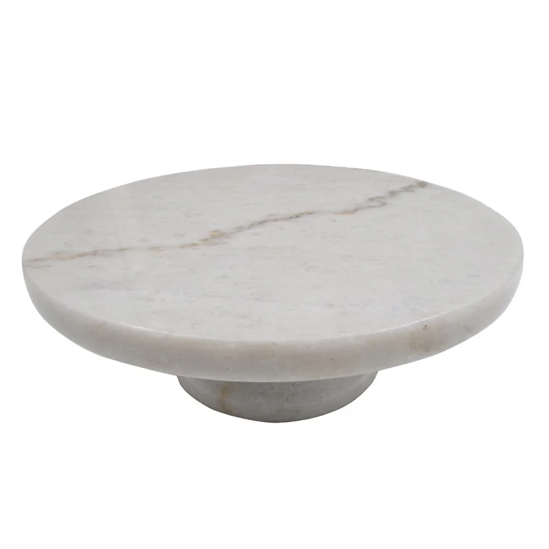 Factory directly White Natural Marble lazy susan